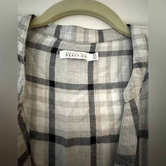 Kenneth Cole Gray Flannel Shirt - Picture 3 of 5